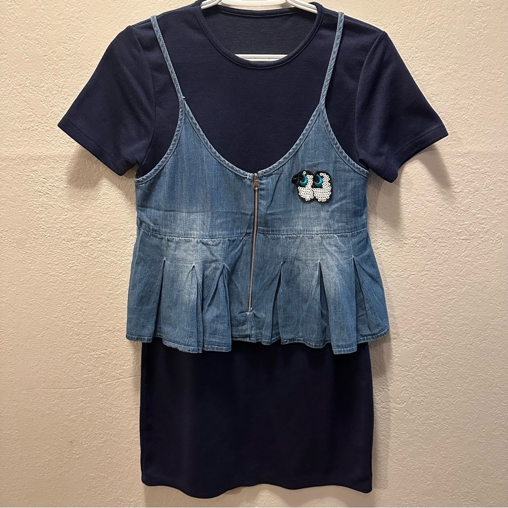 DRESS ONE SET WITH JEANS VEST